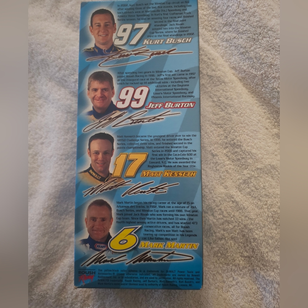NIB Kurt Busch Collectible Bobblhead NASCAR. - Picture 3 of 3
